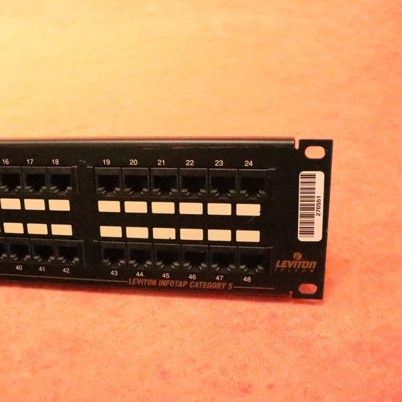 Liviton Telecom INFOTAP CATEGORY 5 Universal 48 PORT Patch Panel - Picture 3 of 9